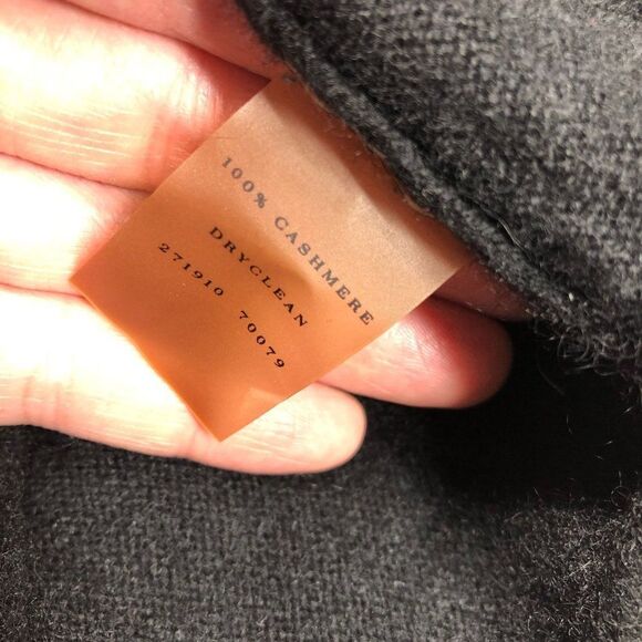 Ann Taylor Petite Womens Pure Cashmere Cowl Neck Black Sweater Size MP - Picture 6 of 6